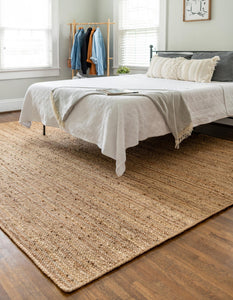 Dhaka Braided Jute Rug in Natural