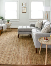 Load image into Gallery viewer, Dhaka Braided Jute Rug in Natural