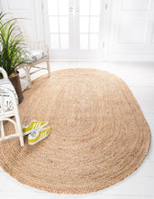 Load image into Gallery viewer, Dhaka Braided Jute Rug in Natural