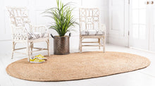 Load image into Gallery viewer, Dhaka Braided Jute Rug in Natural