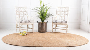 Dhaka Braided Jute Rug in Natural