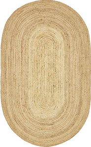 Dhaka Braided Jute Rug in Natural