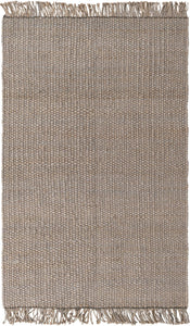 Chunky Jute Rug in Gray | Large Area Rug | Modern, Natural Rug