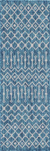 Load image into Gallery viewer, Outdoor Tribal Trellis Rug in Teal