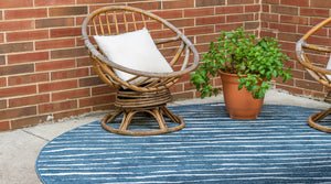 Ola Outdoor Rug in Blue by Sabrina Soto