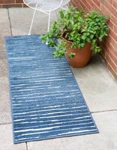 Load image into Gallery viewer, Ola Outdoor Rug in Blue by Sabrina Soto