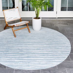 Ola Outdoor Rug in Light Blue by Sabrina Soto