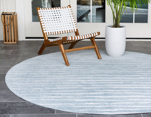 Ola Outdoor Rug in Light Blue by Sabrina Soto