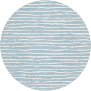 Ola Outdoor Rug in Light Blue by Sabrina Soto