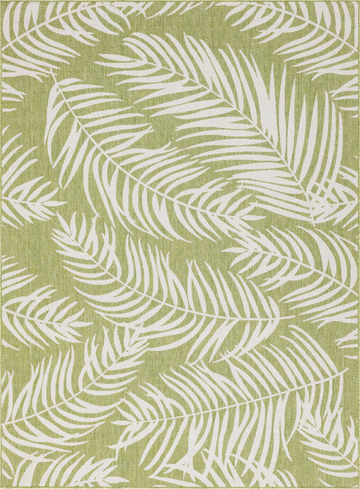 Outdoor Palm Rug in Green