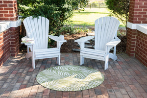 Outdoor Palm Rug in Green