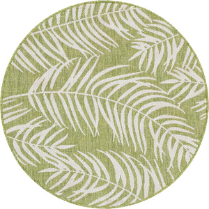 Outdoor Palm Rug in Green