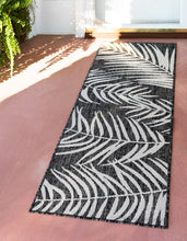 Load image into Gallery viewer, Outdoor Palm Rug in Black