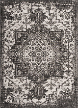 Load image into Gallery viewer, Dubai Outdoor Rug in Charcoal by Jill Zarin