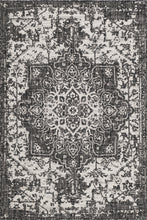 Load image into Gallery viewer, Dubai Outdoor Rug in Charcoal by Jill Zarin