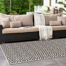 Load image into Gallery viewer, Costa Rica Outdoor Rug in Charcoal by Jill Zarin