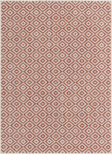 Costa Rica Outdoor Rug in Rust Red by Jill Zarin