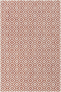 Costa Rica Outdoor Rug in Rust Red by Jill Zarin