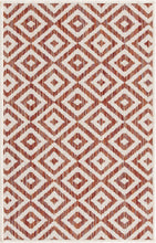 Load image into Gallery viewer, Costa Rica Outdoor Rug in Rust Red by Jill Zarin