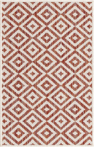 Costa Rica Outdoor Rug in Rust Red by Jill Zarin