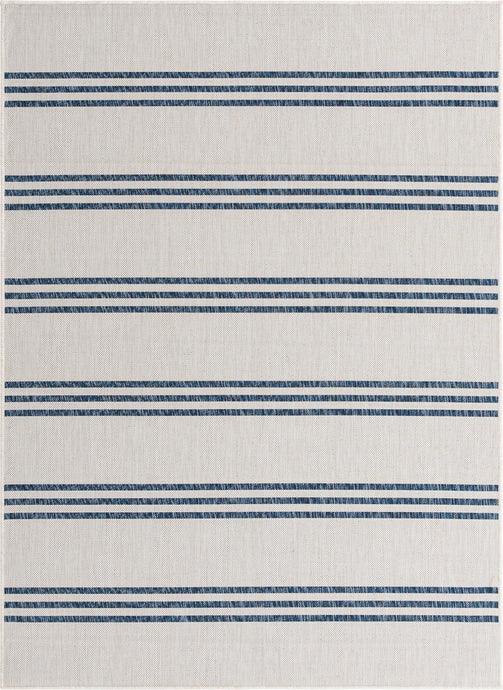 Anguilla Outdoor Rug in Ivory by Jill Zarin