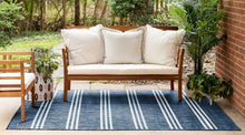Load image into Gallery viewer, Anguilla Outdoor Rug in Blue by Jill Zarin