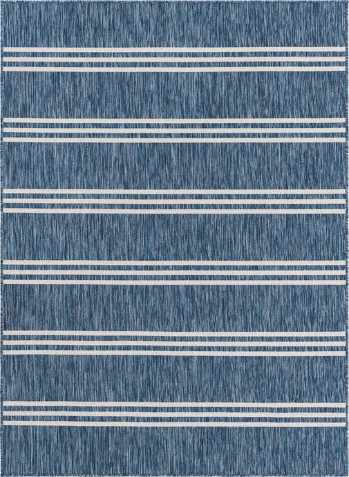 Anguilla Outdoor Rug in Blue by Jill Zarin