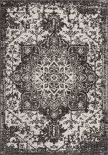 Load image into Gallery viewer, Dubai Outdoor Rug in Charcoal by Jill Zarin